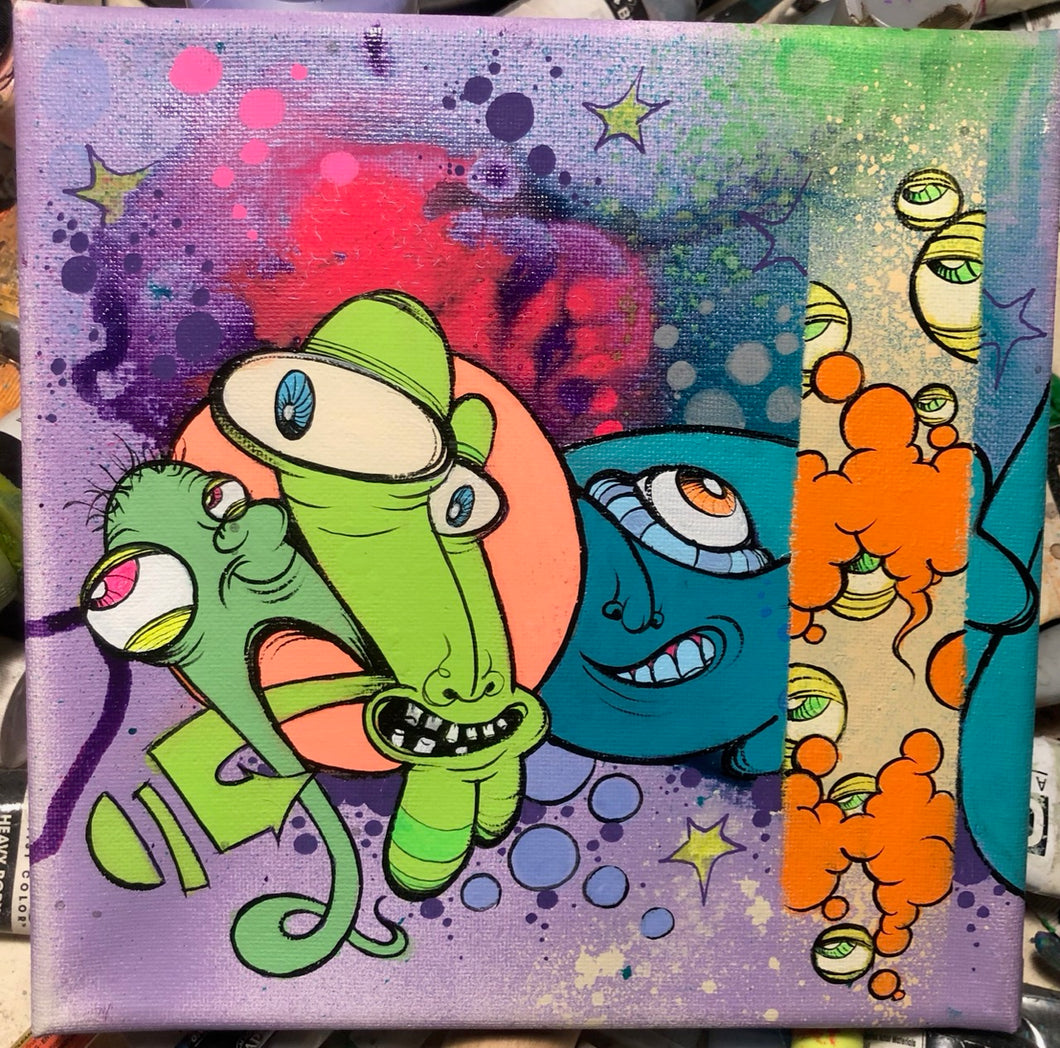 2022 GHOST ORIGINAL CANVAS (8X8) FUNKY THROW SERIES # 5