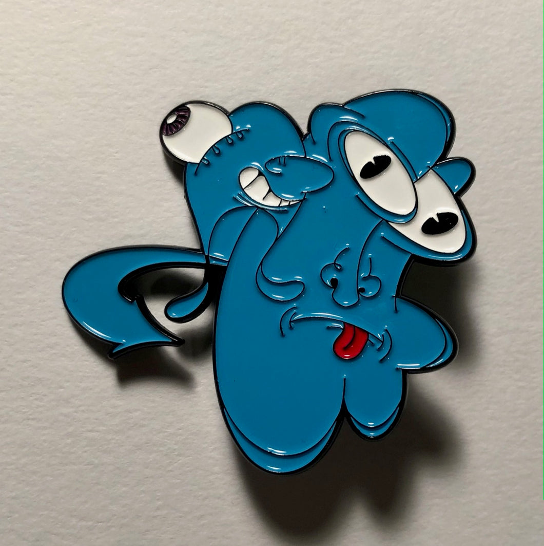 GHOST FUNKY FACE THROW PIN