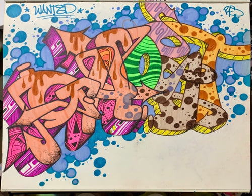 2025 GHOST 8 1/2 X 11 BLACKBOOK DRAWING # 12