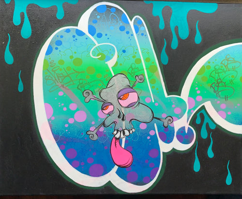 2025 GHOST “GH” THROW COLOR LIMTED EDTION CANVAS  16 X 20 # 1