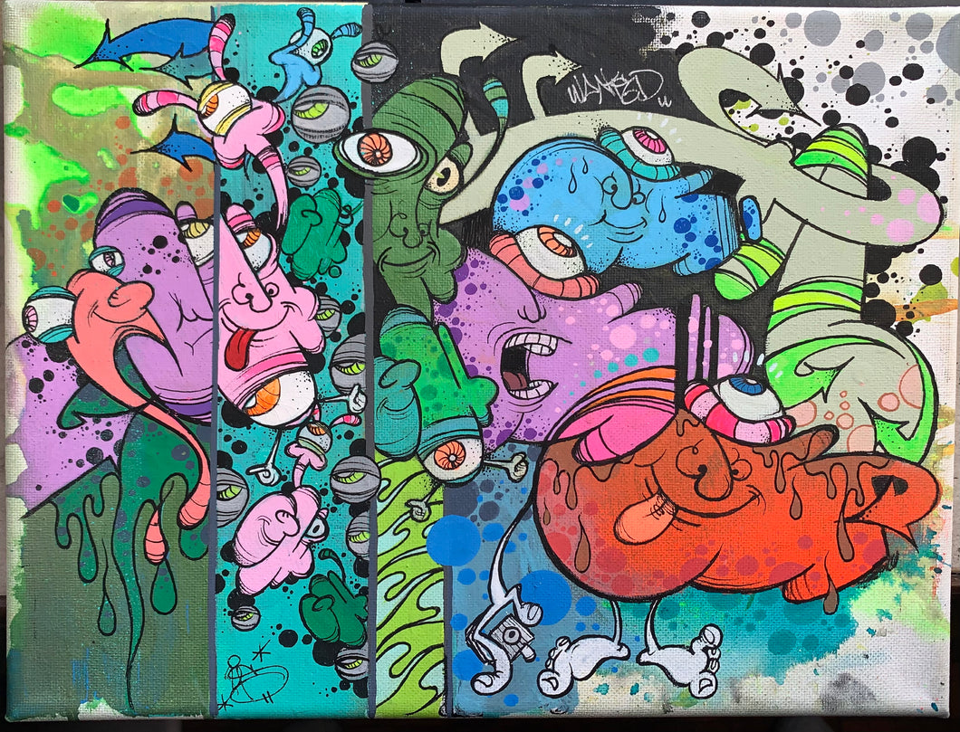 2026 GHOST ORIGINAL CANVAS (9X12) PIECE SERIES # 5