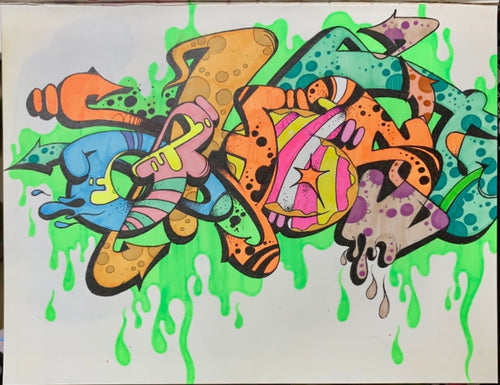 2025 GHOST 8 1/2 X 11 BLACKBOOK DRAWING # 11