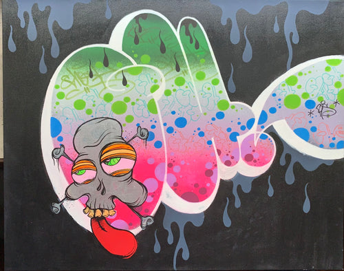2025 GHOST “GH” THROW COLOR LIMTED EDTION CANVAS  16 X 20 # 4