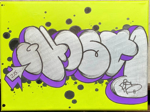 2025 GHOST 9 X 12 THROW PAINTING ON CANVAS # 5