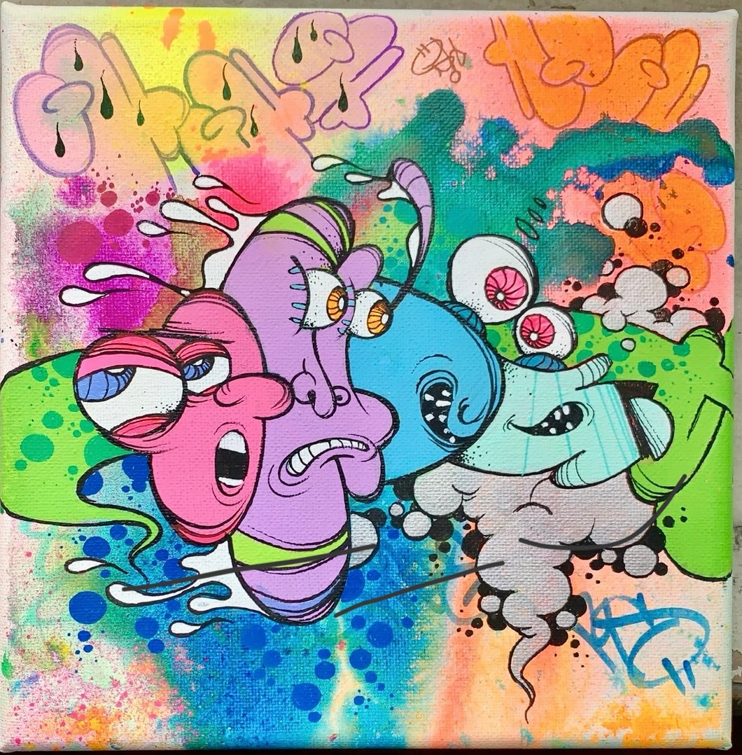 2026 GHOST ORIGINAL CANVAS (8X8) PIECE SERIES # 4