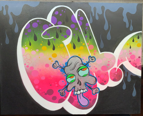 2025 GHOST “GH” THROW COLOR LIMTED EDTION CANVAS  16 X 20 # 3