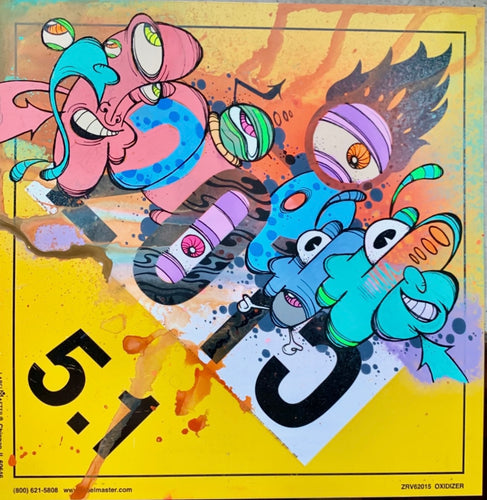 2025 GHOST FREIGHT/TRUCKING HAZMAT PLACARD 10 1/2 X 10 1/2 ACRYLIC # 28