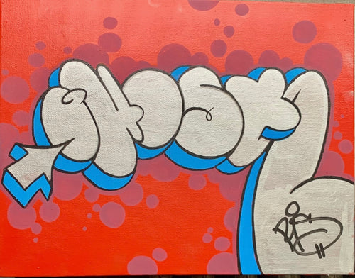 2023 GHOST 11 X 14 THROW PAINTING ON CANVAS # 1