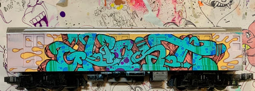 GHOST NYC SUBWAY TRIAN PAINTED ACRYLIC # 2 2025