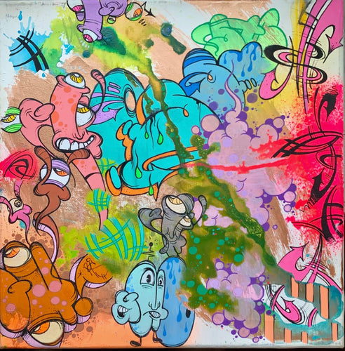 GHOST ORIGINAL CANVAS (12X12) PIECE SERIES 2025 # 1