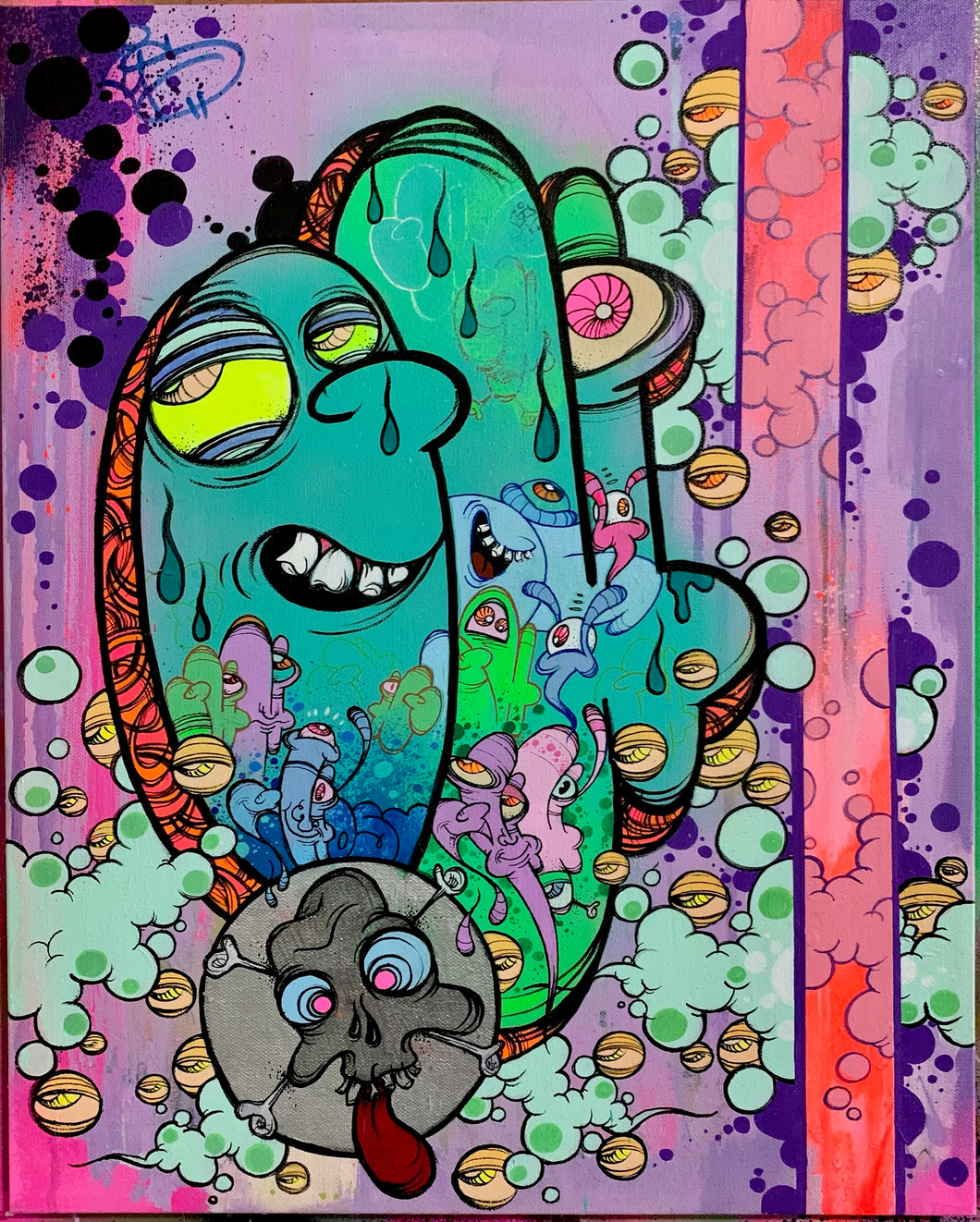 2026 GHOST ORIGINAL CANVAS (16X20) THROW SERIES # 2