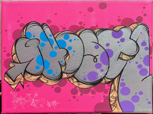 2026 GHOST 9 X 12 THROW PAINTING ON CANVAS # 11