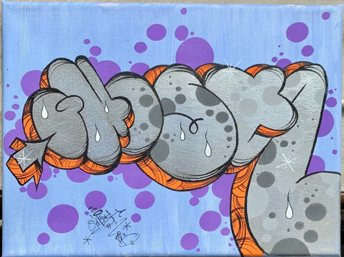 2026 GHOST 9 X 12 THROW PAINTING ON CANVAS # 13