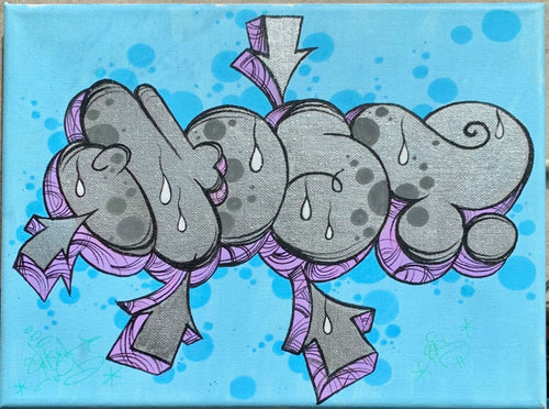 2026 GHOST 9 X 12 THROW PAINTING ON CANVAS # 14