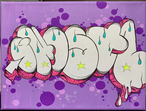 2026 GHOST 9 X 12 THROW PAINTING ON CANVAS # 12