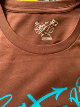GHOST MULTI-TAG  COTTON T-SHIRT (BROWN)