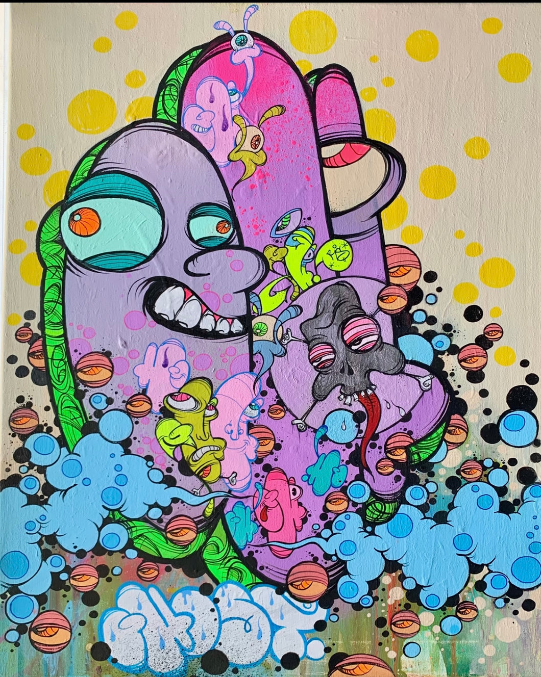 2026 GHOST ORIGINAL CANVAS (16X20) THROW SERIES # 1